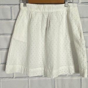 Eyelet Skirt w/Pockets